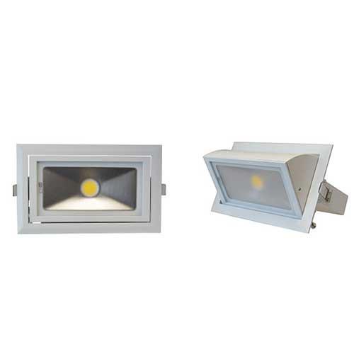 Spot led orientable rectangulaire 30 watts blanc numi7692_0