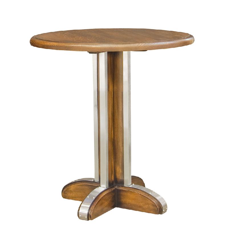 Table de restauration à piétements St Hub/1 - Plateau 50x50 à 60x60 cm ou Ø50 à Ø70 cm_0