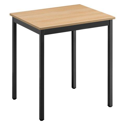 TABLE DE BUREAU MULTI-USAGE ÉCO CHÊNE CLAIR 70 X 60 CM PIÈTEMENT NOIR