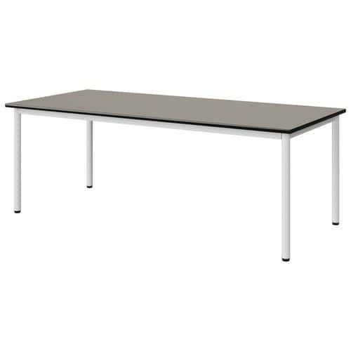 TABLE MALIBU 180X80 T4 4P STRA GRIS U727/NOIR BLC 9016