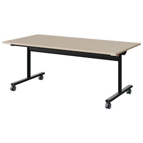 TABLE MALIBU RAB. 160X80 T4 DL ST ISO BEI 1460/BEI NOIR 9005