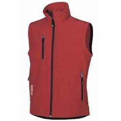 U-Power - Gilet de travail sans manches rouge Stretch CLIMB Rouge Taille L - L rouge 8033546160114_0