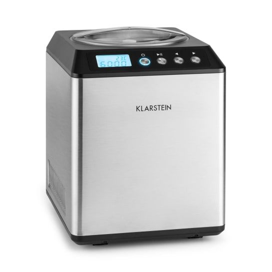 Vanilla Sky - Machine à crème glacée Klarstein - Châssis élégant en acier brossé, écran numérique et maintien au froid_0