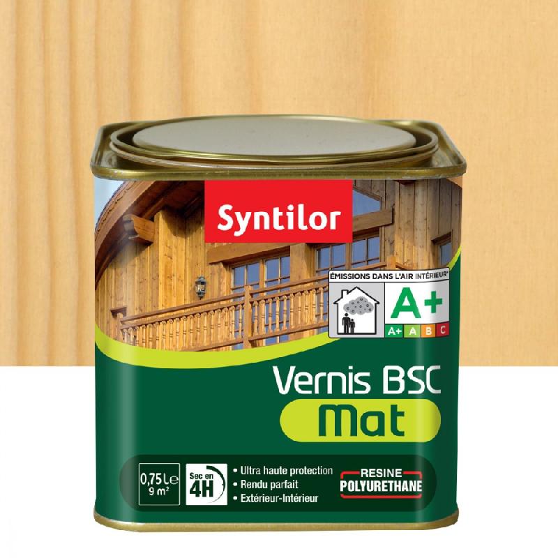 Vernis bois extérieur syntilor bsc incolore mat 0.75 l