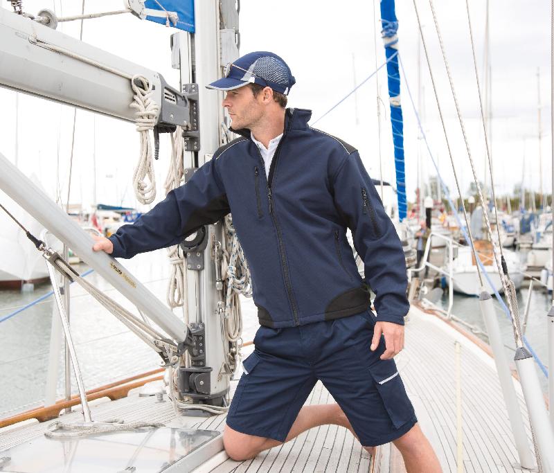 Veste de travail softshell Ripstop avec Cordura - Coupe-vent, respirante et imperméable - Réf : R124_0