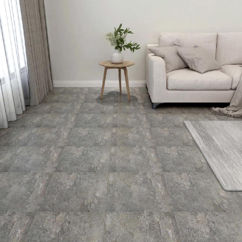 Vidaxl planches de plancher autoadhésives 55 pcs pvc 5,11 m² gris 324645_0