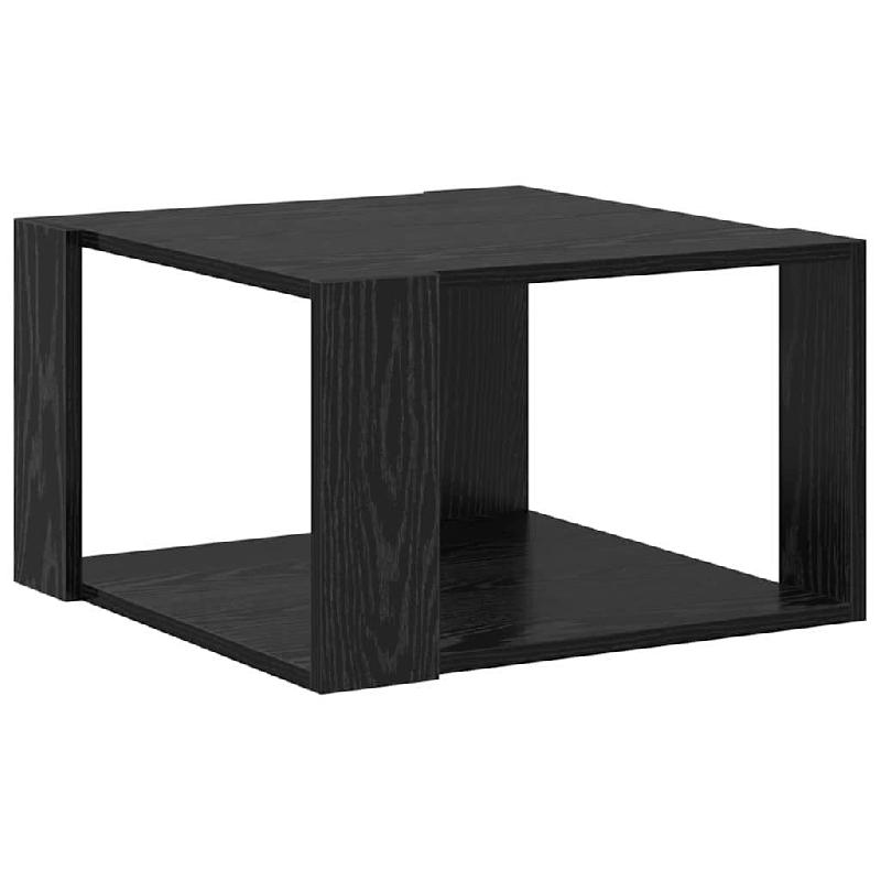VidaXL Table basse Chêne noir 51,5 x 51,5 x 30 cm Bois d'ingénierie Modèle Boreal Scandinave - 869217_0