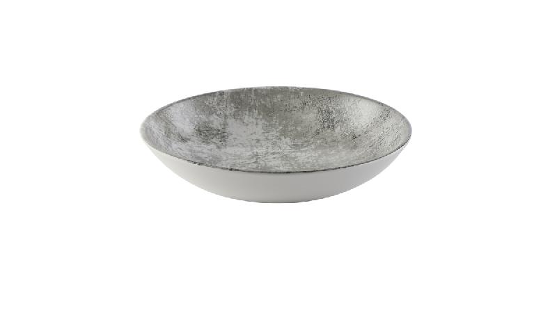 ASSIETTE COUPE CREUSE ROND GRIS PORCELAINE Ø 24,8 CM URBAN DUDSON