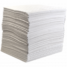 200 feuilles d'absorbant pour hydrocarbures 41 cm x 46 cm - voile de renfort et forte absorption_0