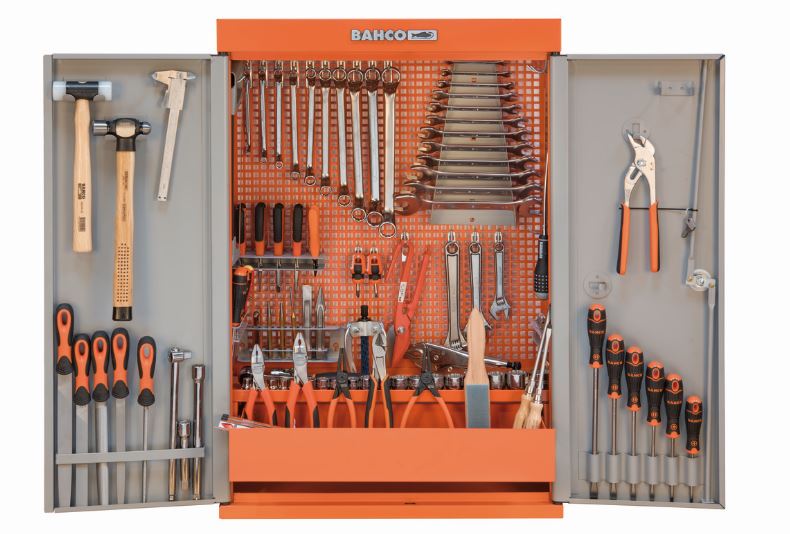 Armoire d'atelier avec 2 portes + kits d'outils multi-usages - 110 pcs - 1495CD60TS1_0