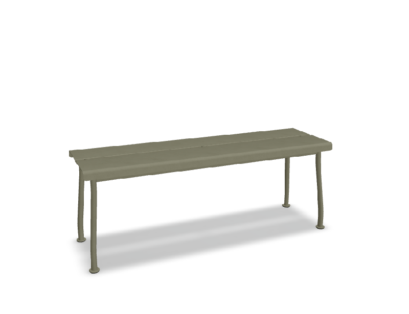 Banc d'extérieur en métal FLANER - olive_0