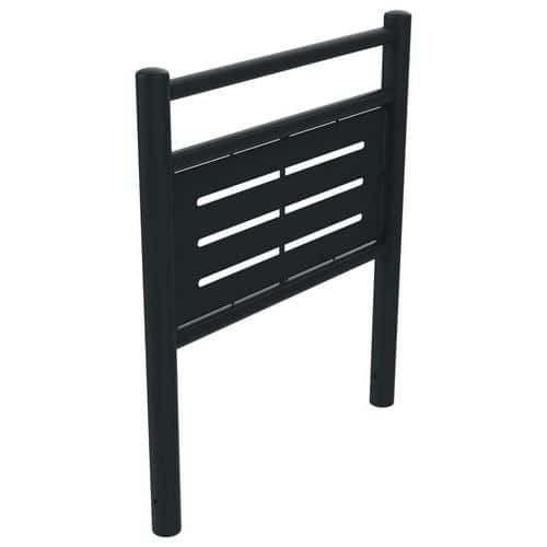 BARRIÈRE HESI 1 M TÊTE BOMBÉE MÉTAL AJOURÉ GRIS 7016 - BUTON DESIGN