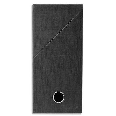 BOÎTE DE TRANSFERT EXACOMPTA - EN CARTON RIGIDE RECOUVERT DE PAPIER TOILE - DOS 12 CM - NOIR - LOT DE 5