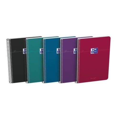 CAHIER SMART SPIRALE 155X215 160P LIGNÉ ASSORTI INTENSE