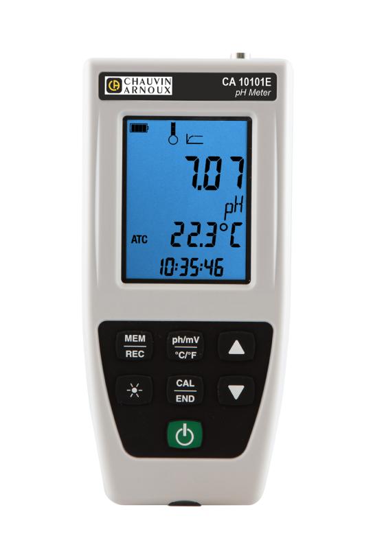 CHAUVIN ARNOUX - pH-metre de laboratoire CA 10101E - Mesure du pH & de l'ORP, Compatibilité ExAO, logiciels Regressi et Graph 2D, Sorties analogiques, ports d'entrées standards, Enregistrements_0