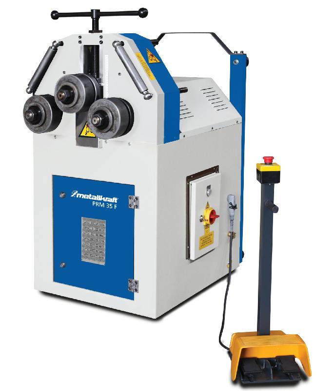 Cintreuse à 3 galets électrique avec 2 galets motorisés positionnement horizontal vertical 1,5 kW 400V Metallkraft PRM35F_0