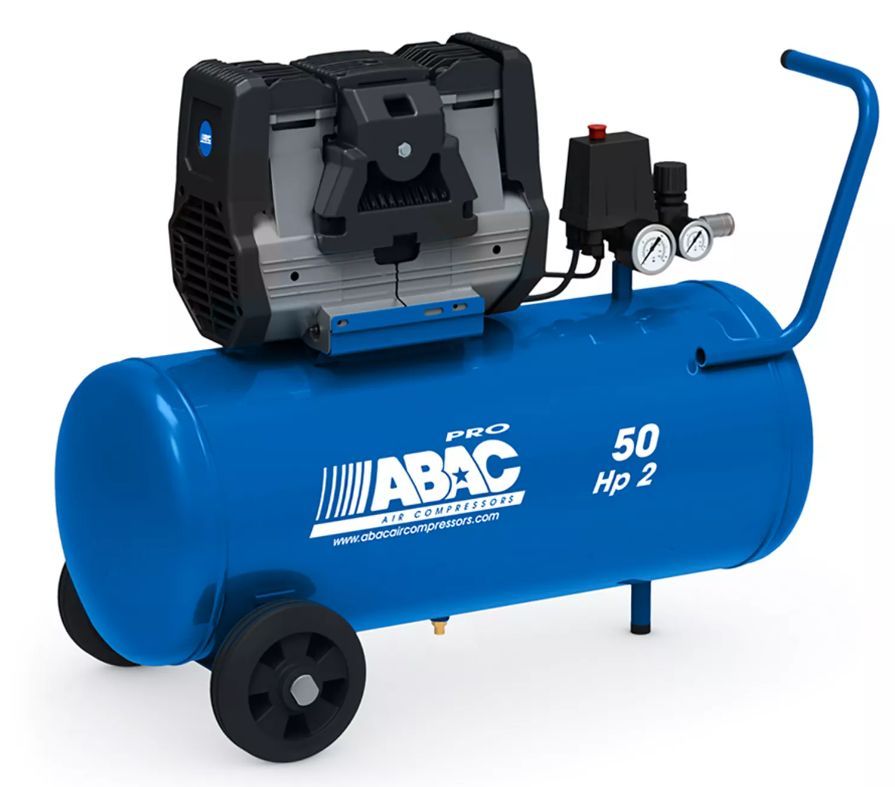 Compresseurs d'air à piston mobiles silencieux ABAC - 50 litres, 1,5 ch - 59 dB(A)_0