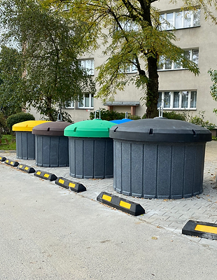 Conteneur semi-enterré en milieux urbains, résidentiels ou mixtes - LOMBRIK ROND_0