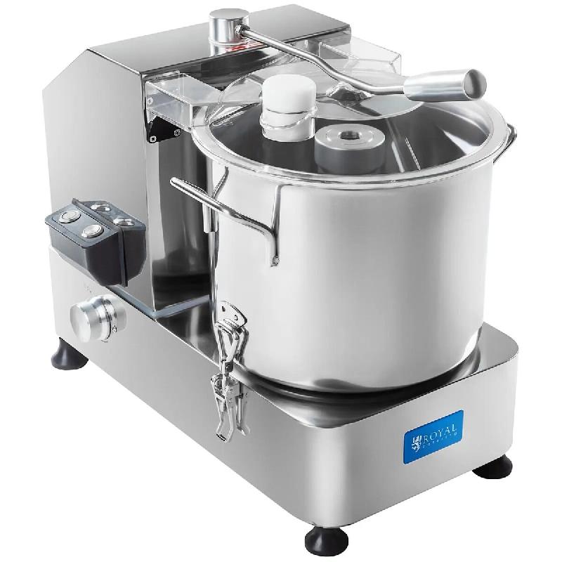 Cutter de cuisine professionnel 6 litres acier inoxydable argenté 14_0008819 - argenté inox 3000221295961_0