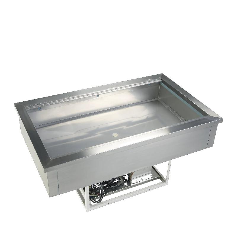 Cuve réfrigérée avec groupe intégré - Froid statique - 3 GN 1/1 - 102 L | Tefcold_0