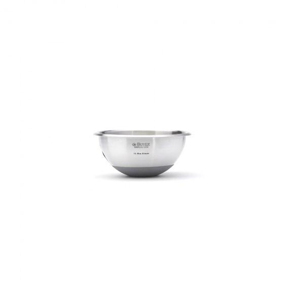DE BUYER bassine 1/2 spherique inox fond siliconeø 16cm - argenté 3373.16_0