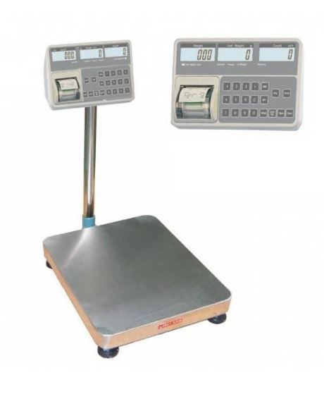 Balance compteuse ELW-6080-TCP avec imprimante - Balance Milliot - Portée max. 600 kg - Plateau inox 600x800 mm_0