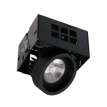 Encastré au plafond atolon dali,push led cob 17w 3000k noir - 6197_0