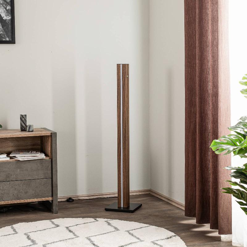ENVOSTAR ELDDER LAMPE SUR PIED LED EN PLACAGE DE NOYER