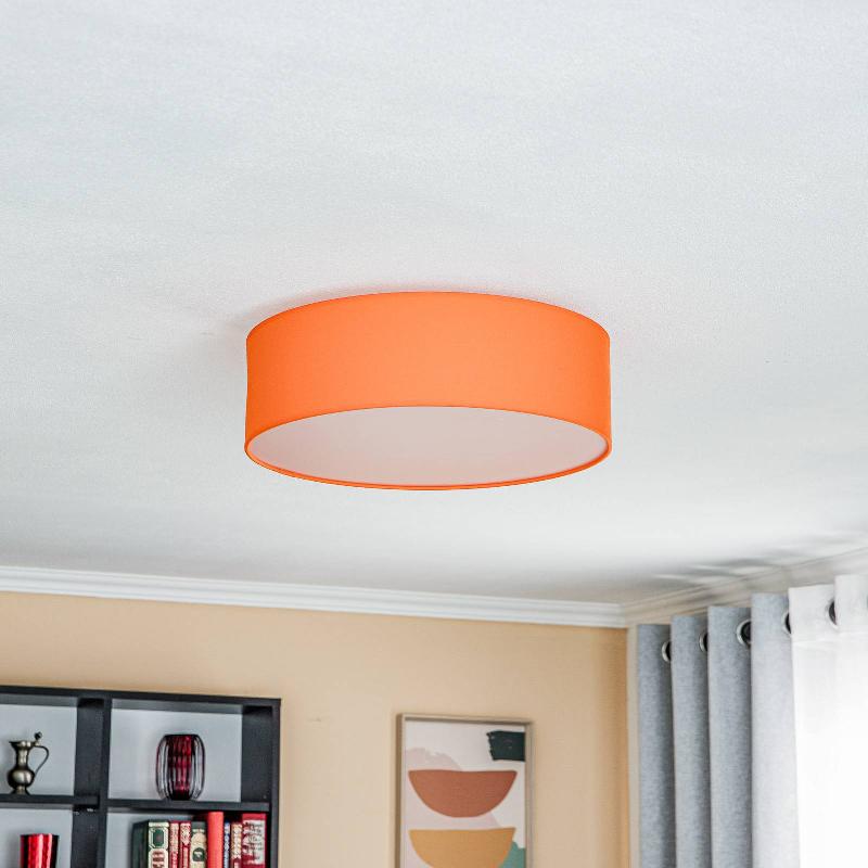 EULUNA ROLLER COUVERTURE, ABAT-JOUR EN TISSU ORANGE, Ø 40 CM