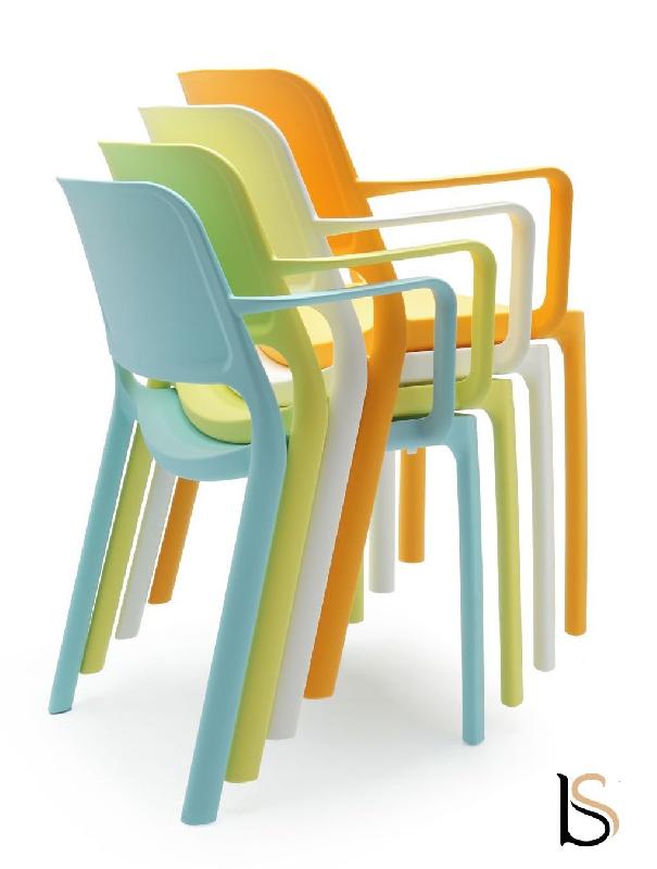 Fauteuil en polypropylène Maike - Sokoa - Bleu pastel_0