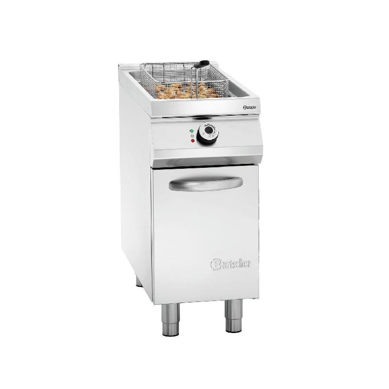 Friteuse inox simple électrique 20 Litres, sur support fermé, 17 400 W, 400 V - TRI_0