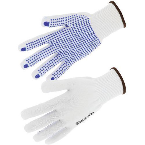 GANTS DE MANUTENTION POLYAMIDE MOUSSE PICOTS PVC SUR LA PAUME JAUGE 13 T9