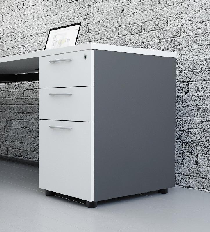 Grand caisson pour dossiers suspendus - MDD - Cacao, Blanc pastel_0