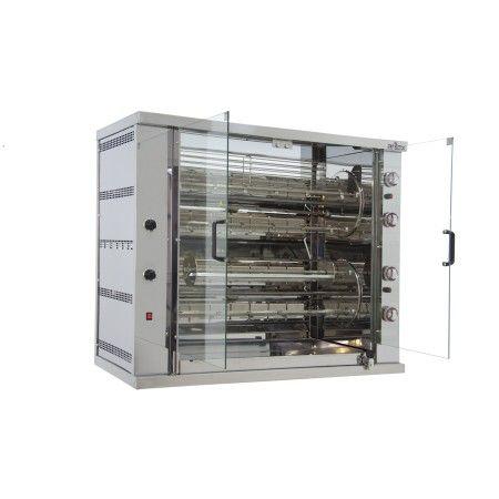 Grill à gaz rotatif planétaire 8 épées 32-48 poulets  ARILEX 8ASG-RP_0