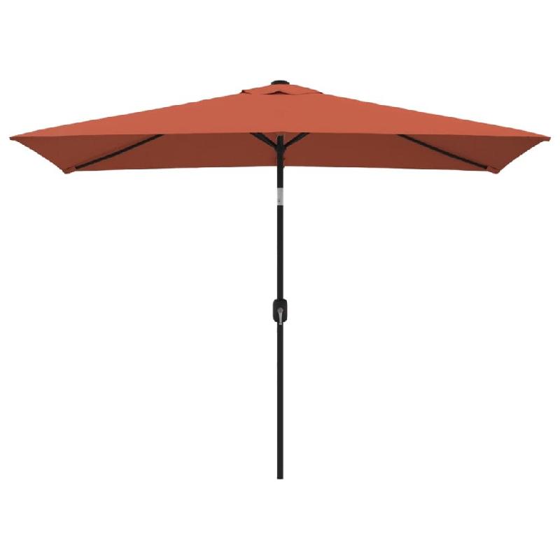 Helloshop26 - Parasol avec mât en métal 300 x 200 cm terre cuite 02_0008136 - métal 3000435382723_0