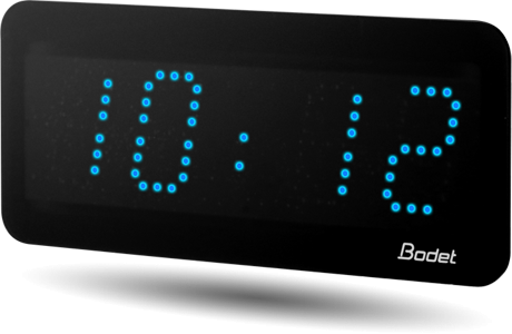 Horloge LED Style II 5, alimentation 230V, AFNOR, LED bleue - BODET_0