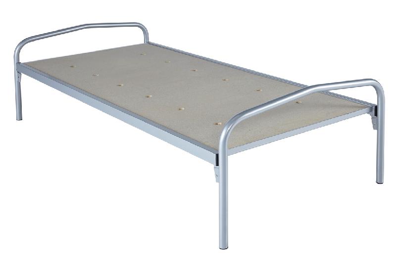 LIT EVOLUTION STANDARD 90X190 CM SOMMIER AGGLOMÉRÉ RAL 9006 ALU - MANUTAN COLLECTIVITÉS