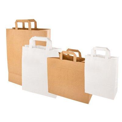 LOT DE 2 - SAC EN PAPIER, 320 X 170 X 270 MM, BLANC