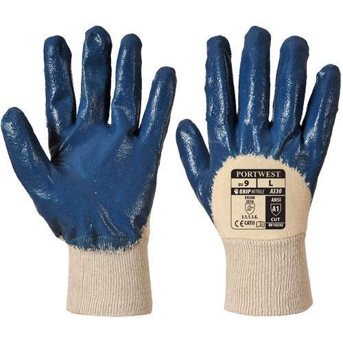 GANT DE MANUTENTION NITRILE DOS AÉRÉ A330 BLEU 11 - PORTWEST