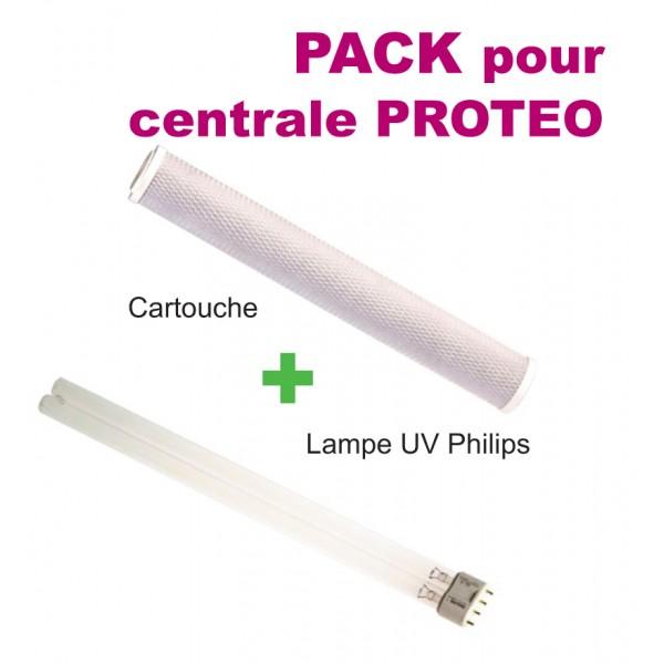Pack Proteo - Lampe UVc 36 W Philips et cartouche de filtration pour centrale de traitement d'eau PROTEO 5 en 1 COMAP_0