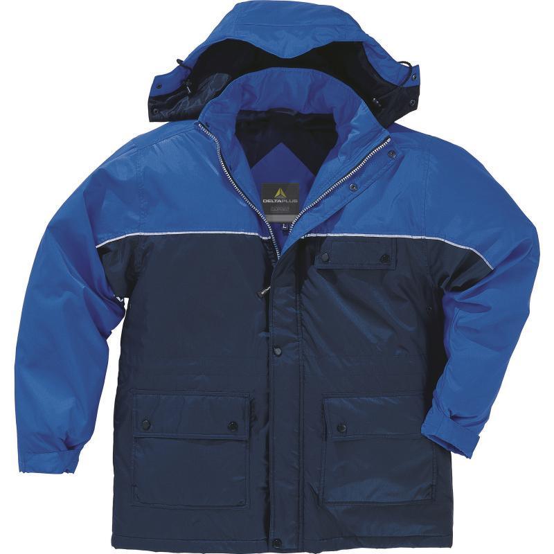 Parka de travail avec nappe d'isolation thermique - Harricanabi - capuche amovible, 7 poches, tissu polyester_0