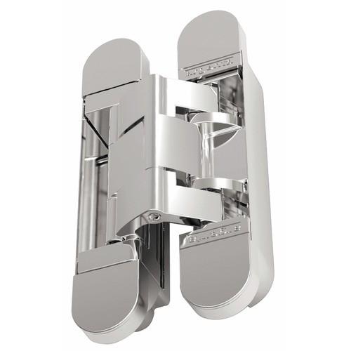 PAUMELLE INVISIBLE - MENUISERIE BOIS - H 120 MM - LAITON POLI ARGENTA