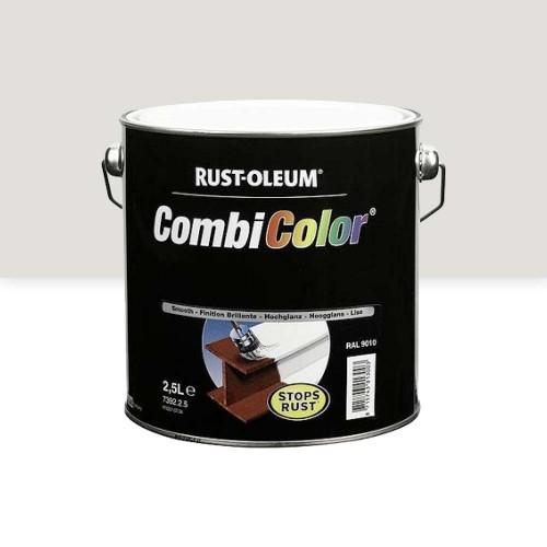 PEINTURE ANTIROUILLE - MÉTAL BRILLANT - 2,5 L - GRIS CLAIR 7035 - COMBICOLOR RUST-OLEUM