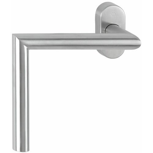POIGNÉE DE FENÊTRE INOX COUDÉE PMR - 300 X 300 MM - MAIN GAUCHE HOPPE