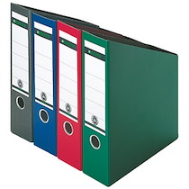 PORTE-REVUES, FORMAT A4, EN CARTON, BLEU - LOT DE 3