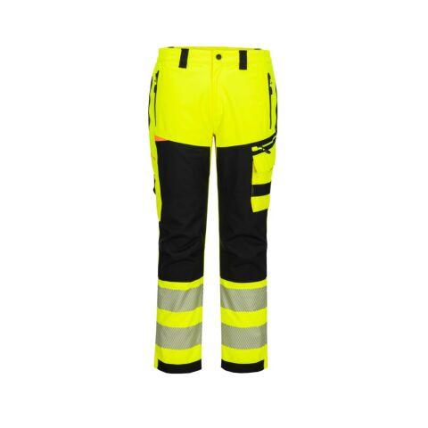 PORTWEST DX448 PANTALON DE PLUIE DX4 HV JAUNE/NOIR - TAILLE 34 - STANDARD