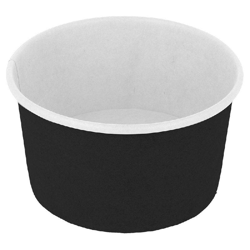 Pot à glace en carton Black edition 180ml Ø8,7x5,2cm - par 2000_0