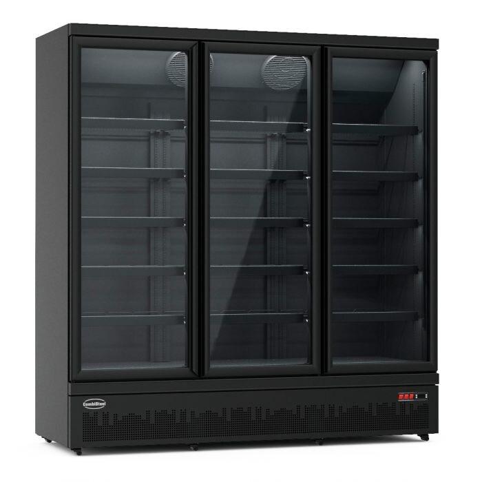 Réfrigérateur 3 portes en verre NOIR JDE-1530R BL - 7455.2235 COMBISTEEL - noir 7455.2235_0