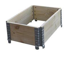 Rehausse palette en bois certifiée PEFC 600x400 mm - pliable, personnalisable et résistante_0