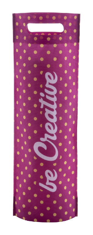 Sac à vin en non-tissé sur mesure - poignées prédécoupées - impression sublimation - 80 g/m²_0